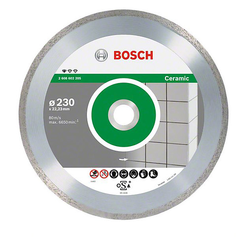 Алмазные отрезные диски Bosch Professional for Ceramic со сплошной режущей кромкой Алмазные диски Professional for Ceramic