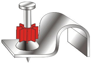 Дюбель-гвоздь КР PDCC для монтажа электропроводки